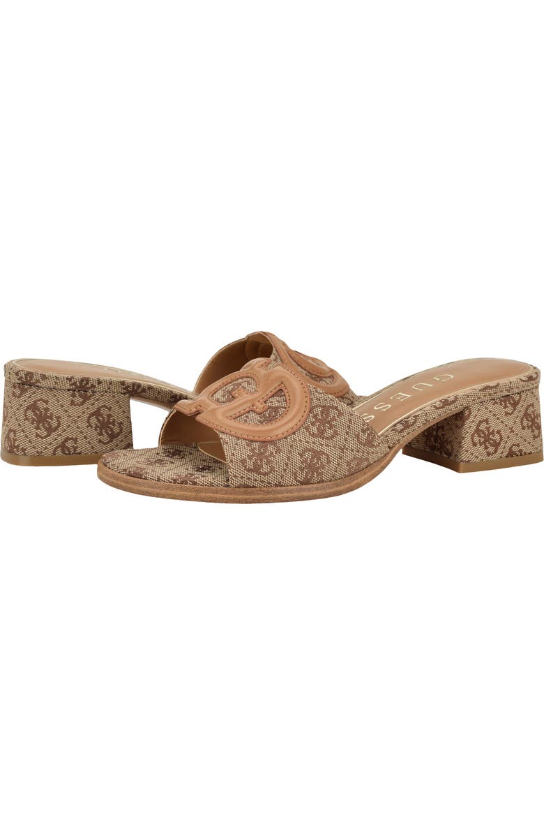 GUESS Cerinna Block Heel Sandal, Alternate, color, Medium Brown 211