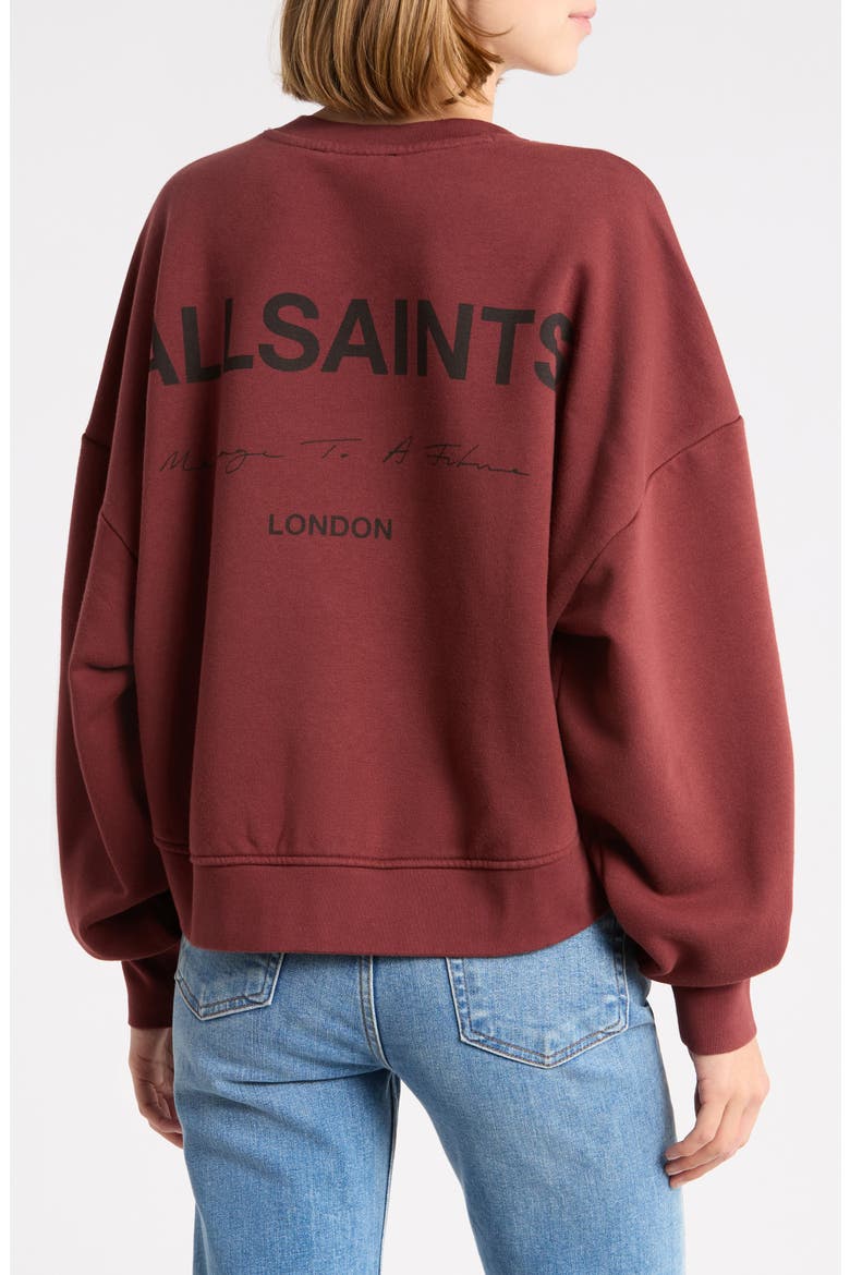 Future Lila Graphic Sweatshirt, Alternate, color, BURNT RED