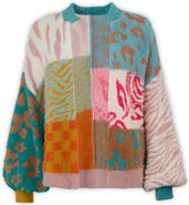 SAACHI Mixed Print Cardigan