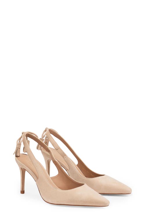 Lk Bennett Cary Slingback Pointed Toe Pump In Neutral