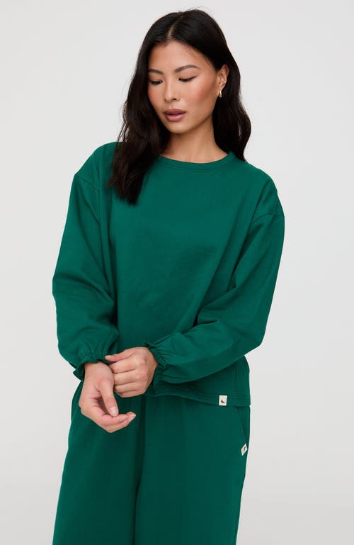 Turtledove London Organic Cotton Ivy Sweatshirt In Green
