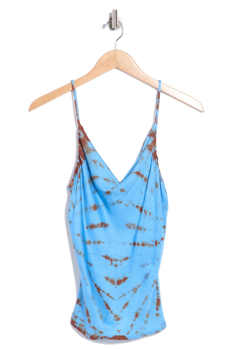 Young, Fabulous & Broke Emmet Cowl Neck Satin Camisole, Alternate, color, Rooibos Tigers Eye Wash