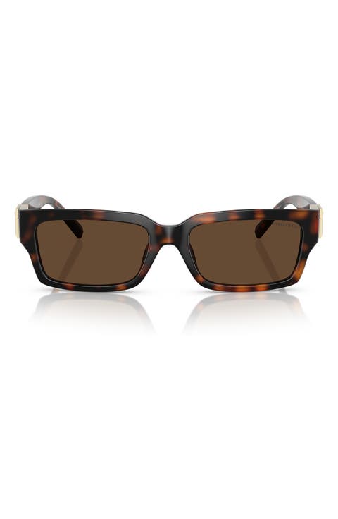 56mm Rectangular Sunglasses