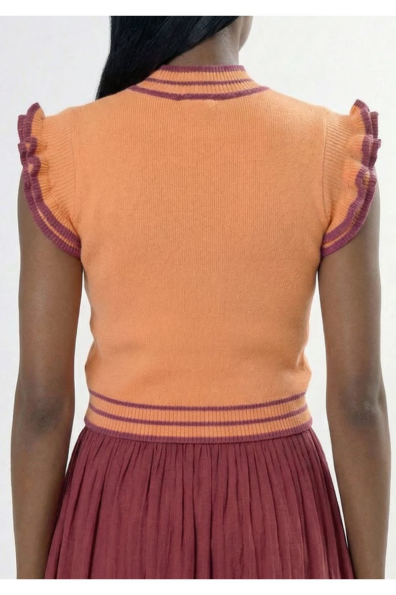 Trim Knit Top Peach Berry, Alternate, color, Peach Berry