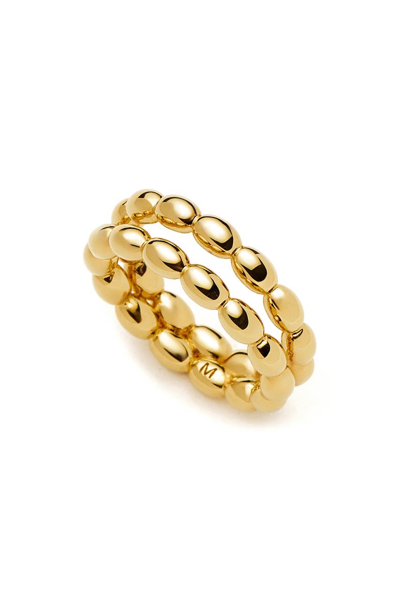 Missoma Molten Olive Stacking Ring, Main, color, Gold