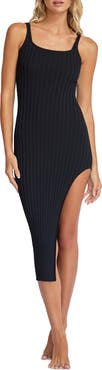 PQ SWIM Piper Rib Slit Cover-Up Dress