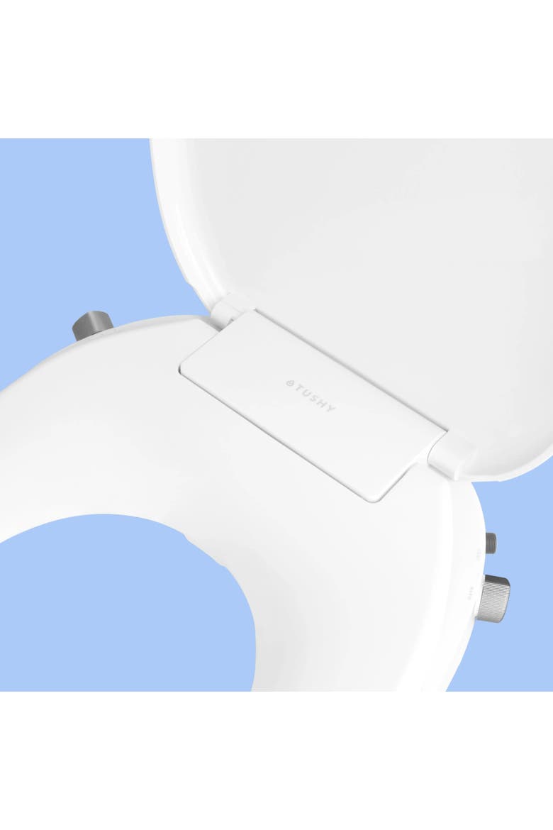 Oasis Non-Electric Bidet Toilet Seat, Alternate, color, Round Platinum