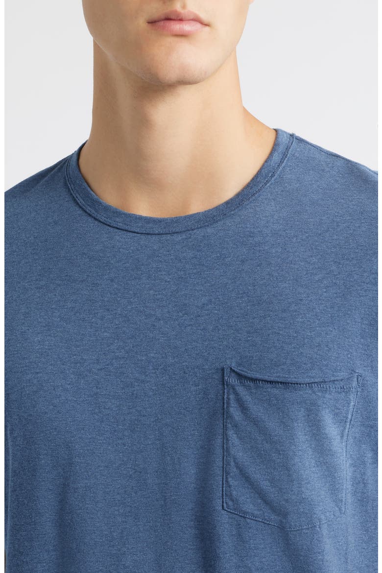 Miles Melange Pocket T-Shirt, Alternate, color, HEATHER NAVY