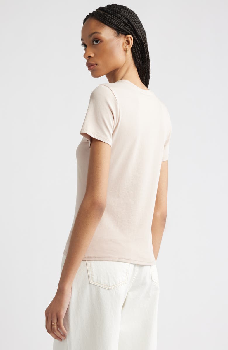 Nordstrom Pima Cotton Blend Crewneck T-Shirt, Alternate, color, Brown Lentil