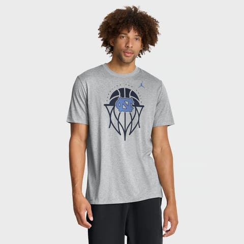 Men's Jordan Brand Gray North Carolina Tar Heels Basketball Icon Legend Dri-FIT T-Shirt
