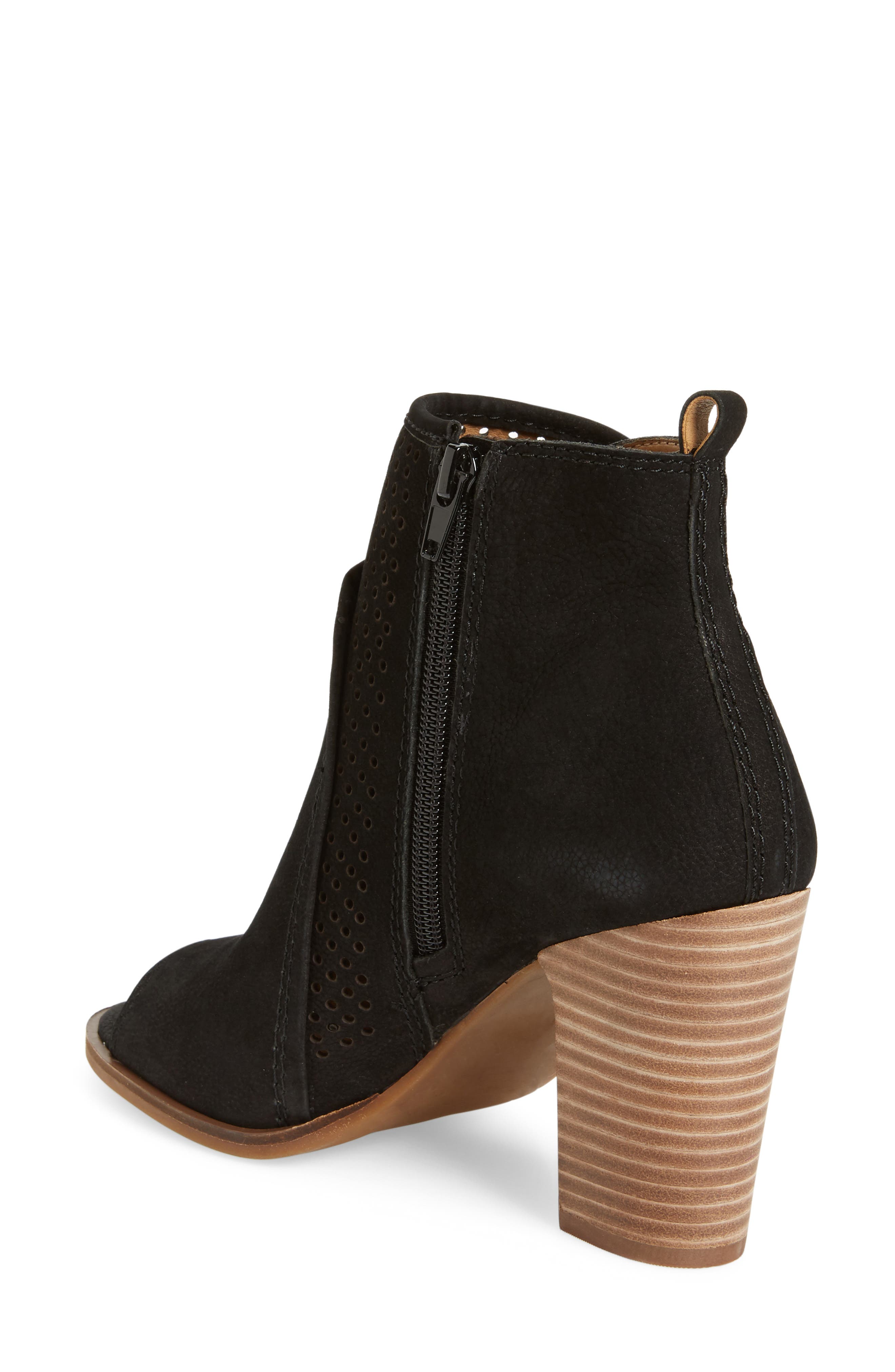 Lucky Brand Lakmeh Peep Toe Bootie, Alternate, color, 