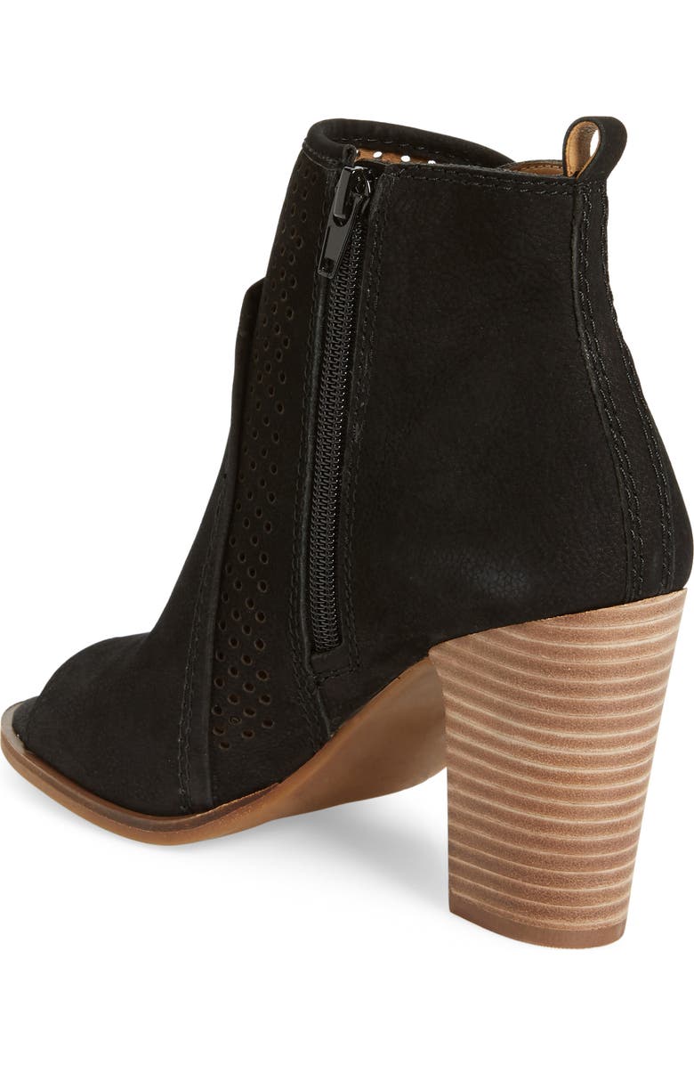 Lucky Brand Lakmeh Peep Toe Bootie, Alternate, color,