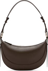 MANGO Oval Faux Leather Shoulder Bag