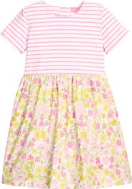 BISBY Kids' Floral Stripe Rosie Dress