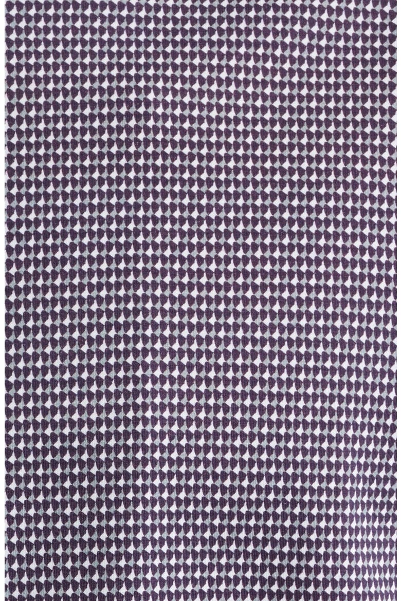 Abbey Geometric Print Knit Cotton Blend Dress Shirt, Alternate, color, GREY