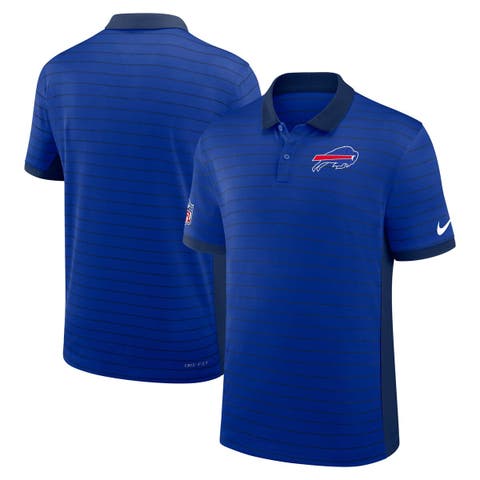 Men's Nike Royal Buffalo Bills Sideline Victory Stripe Performance Polo