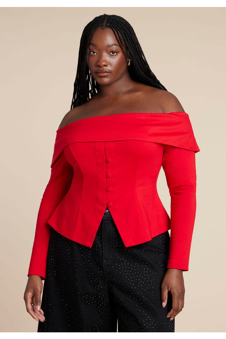 Fold Over Top With Front Button Detail, Alternate, color, BARBADOS CHERRY