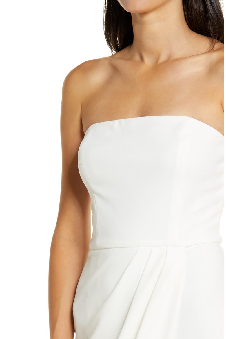 The Angelique Strapless Tulip Gown, Alternate, color, IVORY