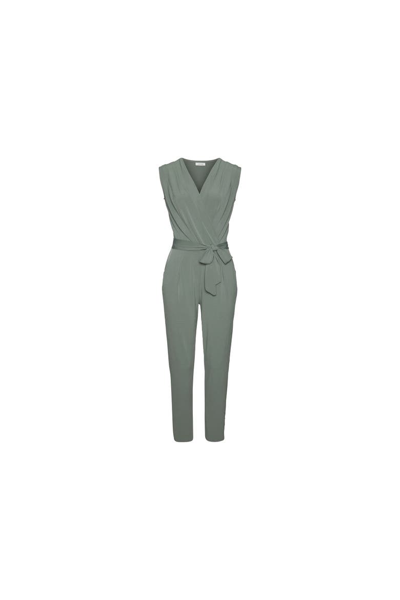 Women's Wrap Look Jumpsuit, Alternate, color, Jade