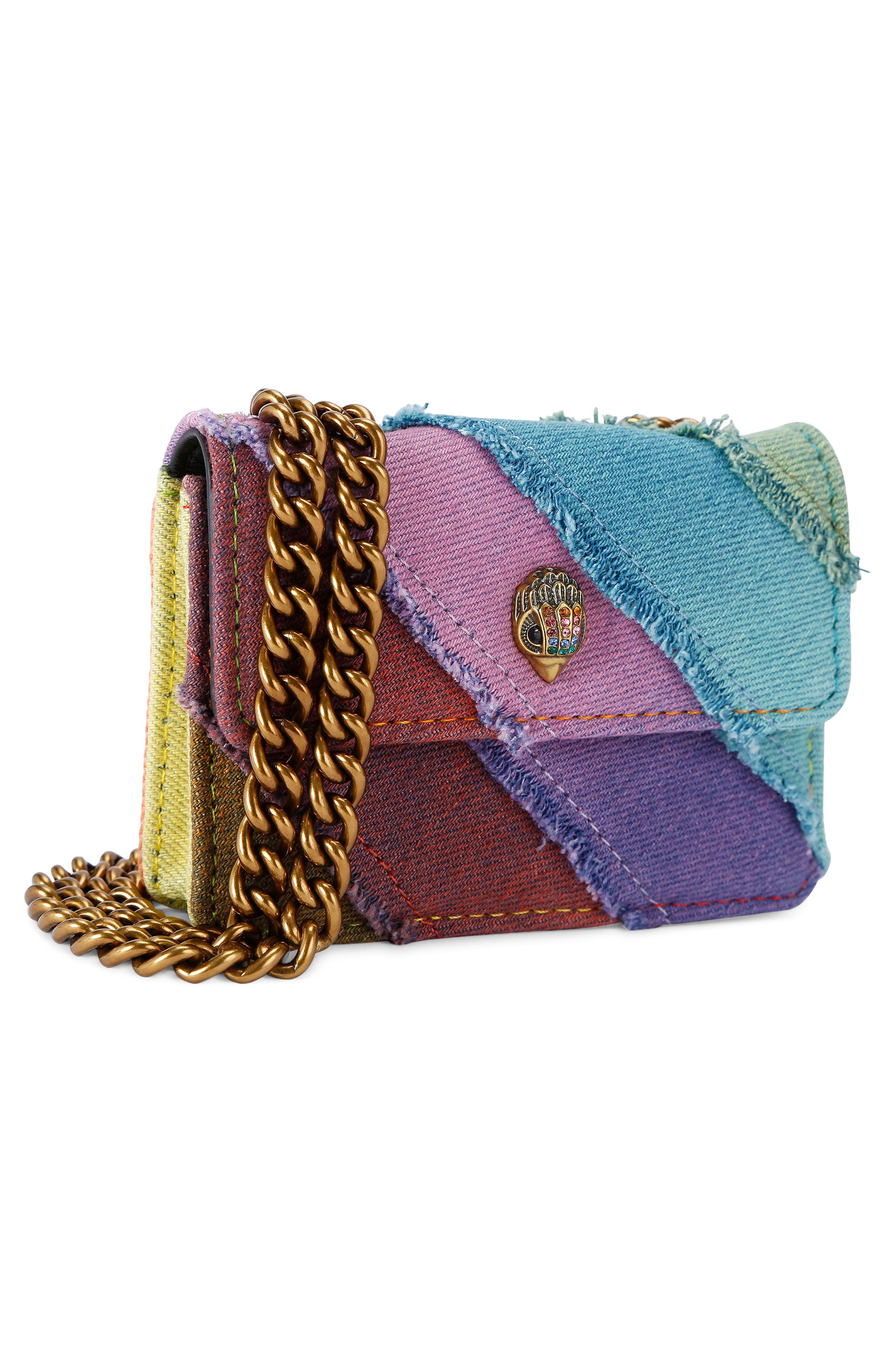 Kurt Geiger London Micro Kensington Denim Crossbody Bag, Alternate, color, 