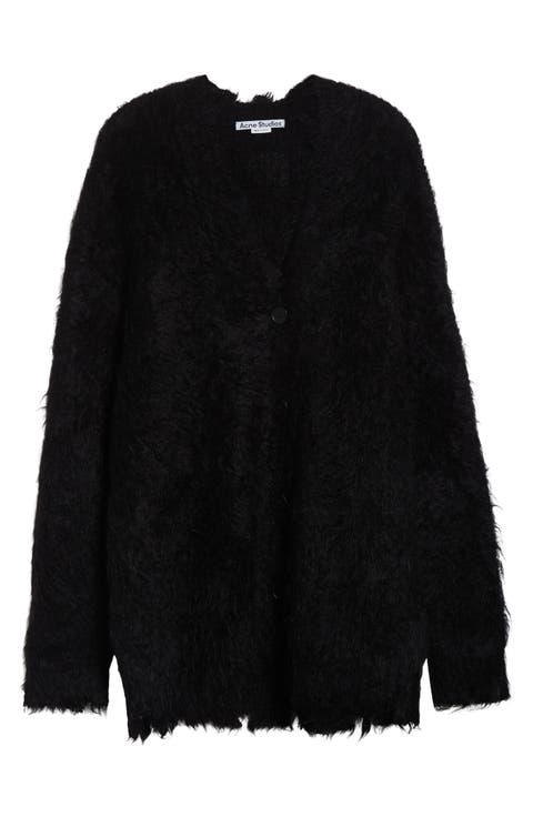 Kaul Hairy Wool & Mohair V-Neck Cardigan