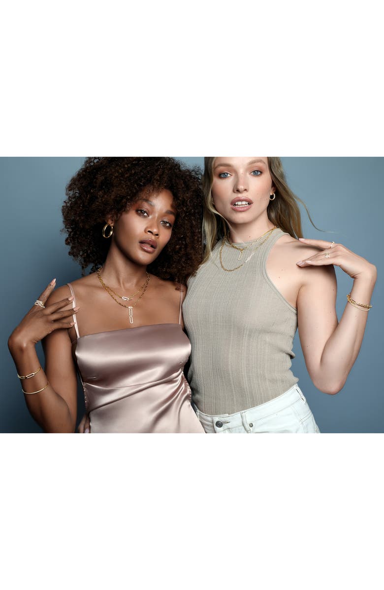 Bony Levy Varda Pavé Diamond Link Ring, Alternate, color, 18K Yellow Gold