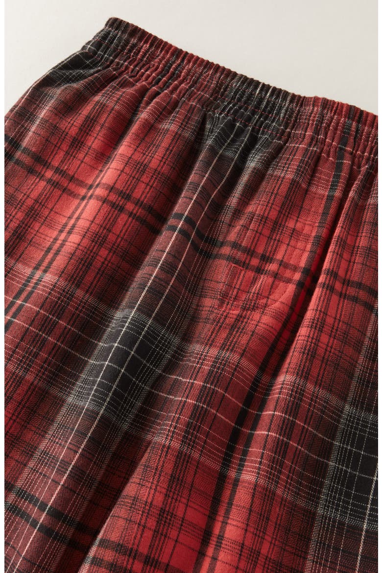 Kids' Plaid Flannel Pajama Pants, Alternate, color, RED JACKIE PLAID