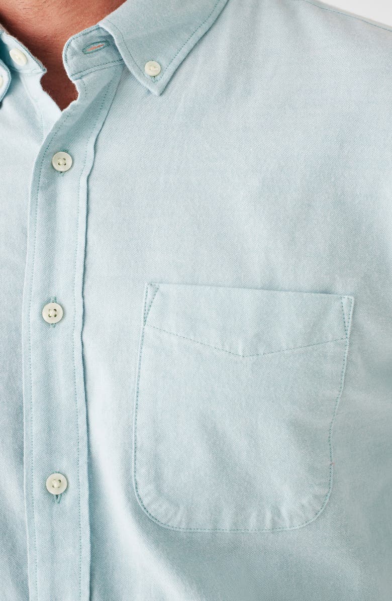 Faherty Solid Stretch Cotton Blend Oxford Button-Down Shirt, Alternate, color, 