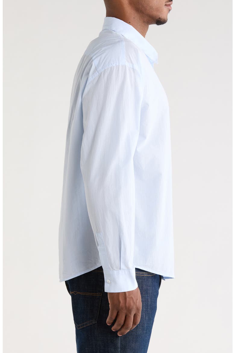 Light Cotton Button-Up Shirt, Alternate, color, SUMMER BLUE