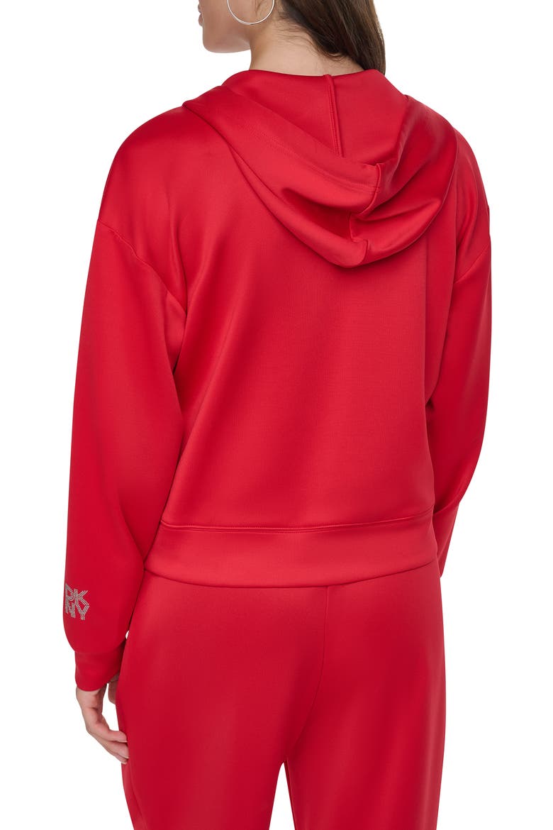Chain Cord Front Zip Hoodie, Alternate, color, VIBRANT RE
