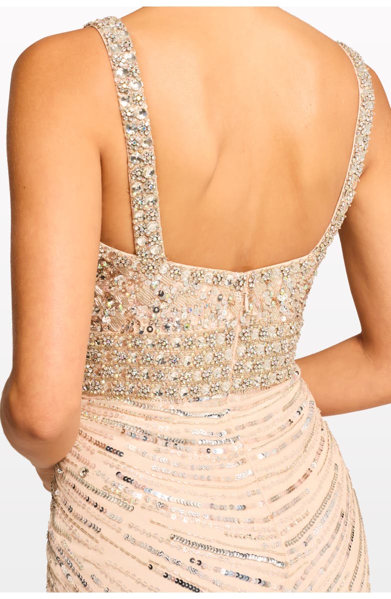 Jenny Packham Elixir Sequin-Embellished Maxi Dress, Alternate, color, Morganite