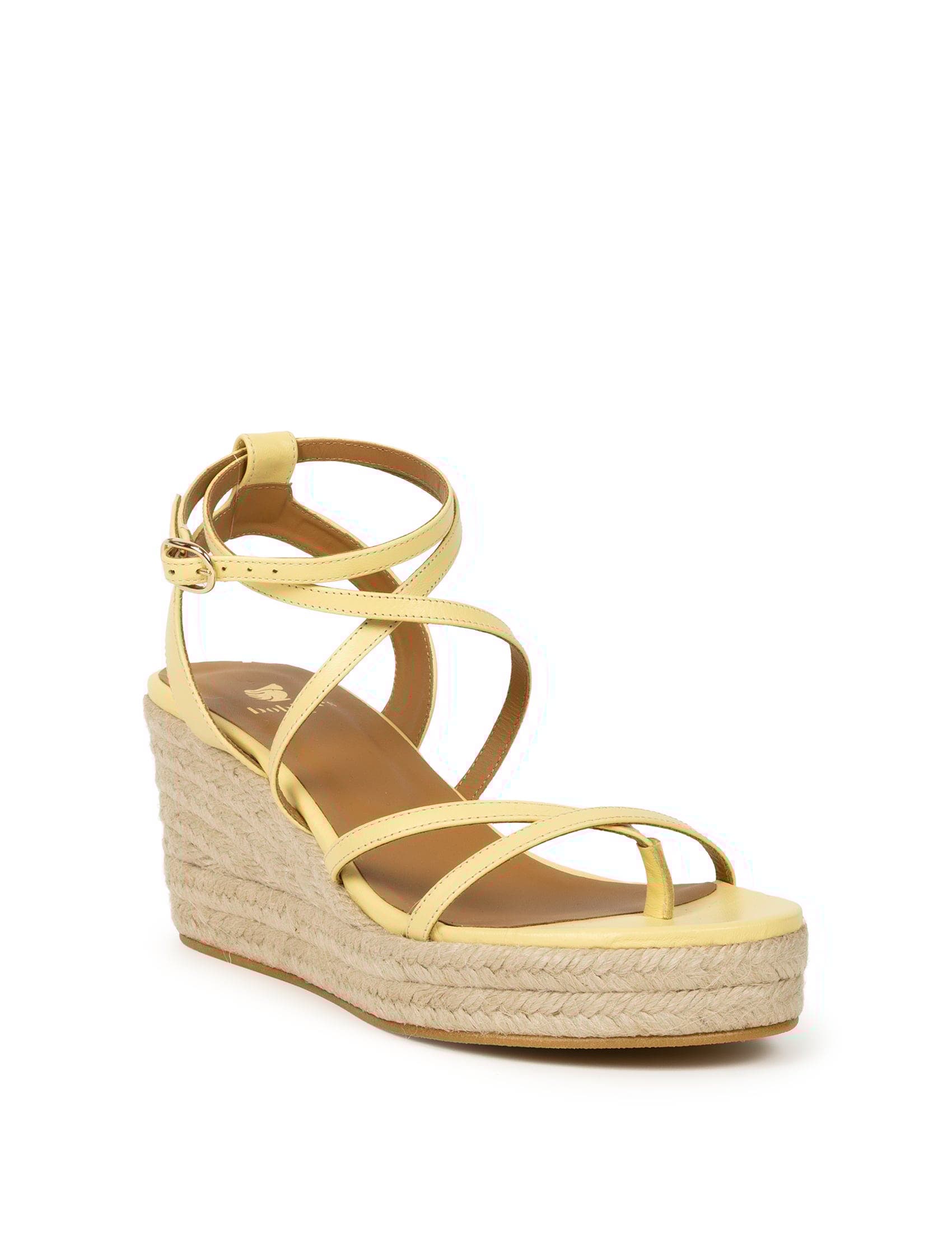 Irène Espadrille Wedges, Alternate, color, Lemonade