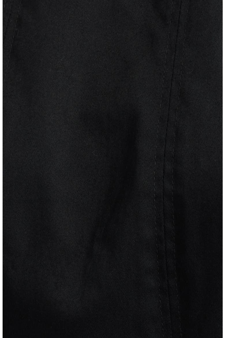 Sleeveless Stretch Cotton Midi Dress, Alternate, color, ANNE BLACK