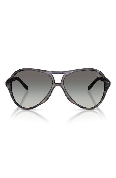 57mm Gradient Pilot Sunglasses