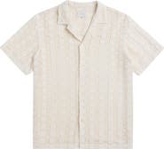 AUTO-REPLY™ Alex Raschel Square Knit Camp Shirt
