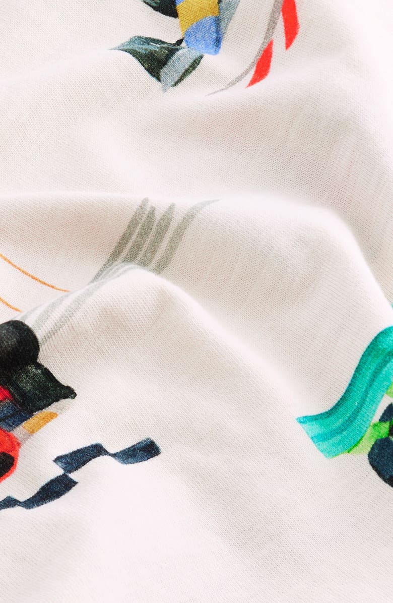 NEXT Kids' Race Car Print T-Shirt, Alternate, color, White