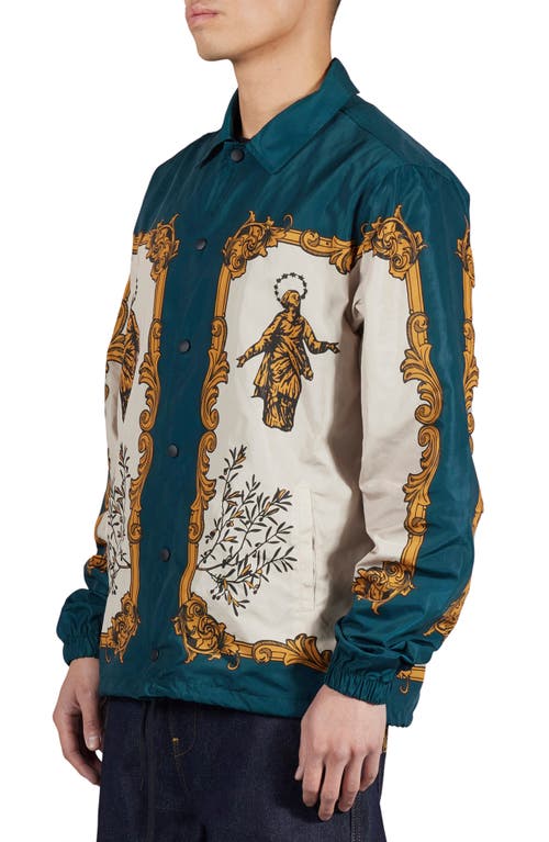 PLEASURES PLEASURES LORENZO SATIN COACH'S JACKET