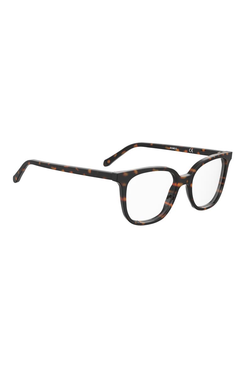 Rome/O 50mm Rectangular Reading Glasses, Alternate, color, HAVANA
