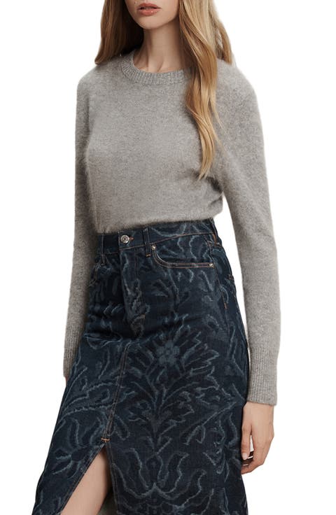 Pippen Brushed Cashmere Crewneck Sweater