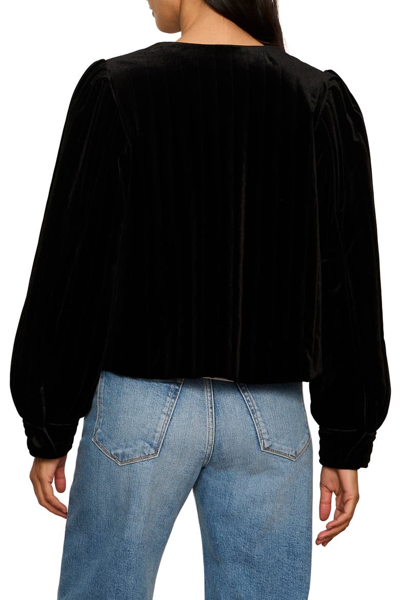 Pepper Velvet Jacket, Alternate, color, BLACK