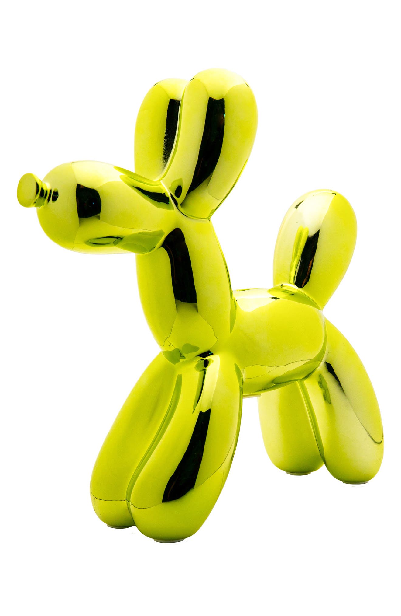 INTERIOR ILLUSIONS Plus Lime Balloon Dog Bank