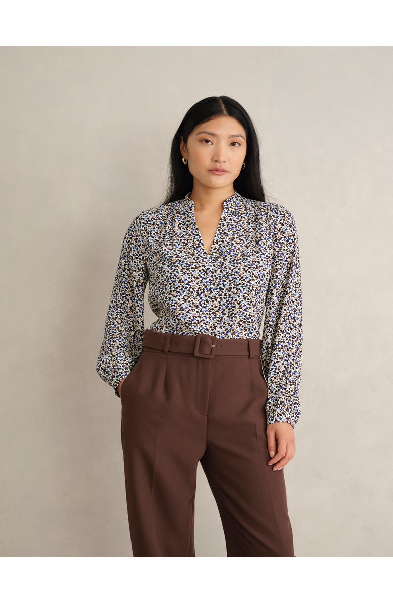 HOBBS LONDON Mila Blouse, Main, color, Cream Multi