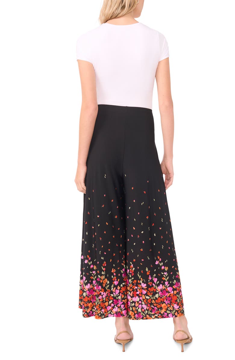 Vince Camuto Print Pull-On Wide Leg Pants, Alternate, color, 