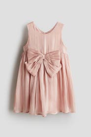 H&M Bow-detail Organza Dress