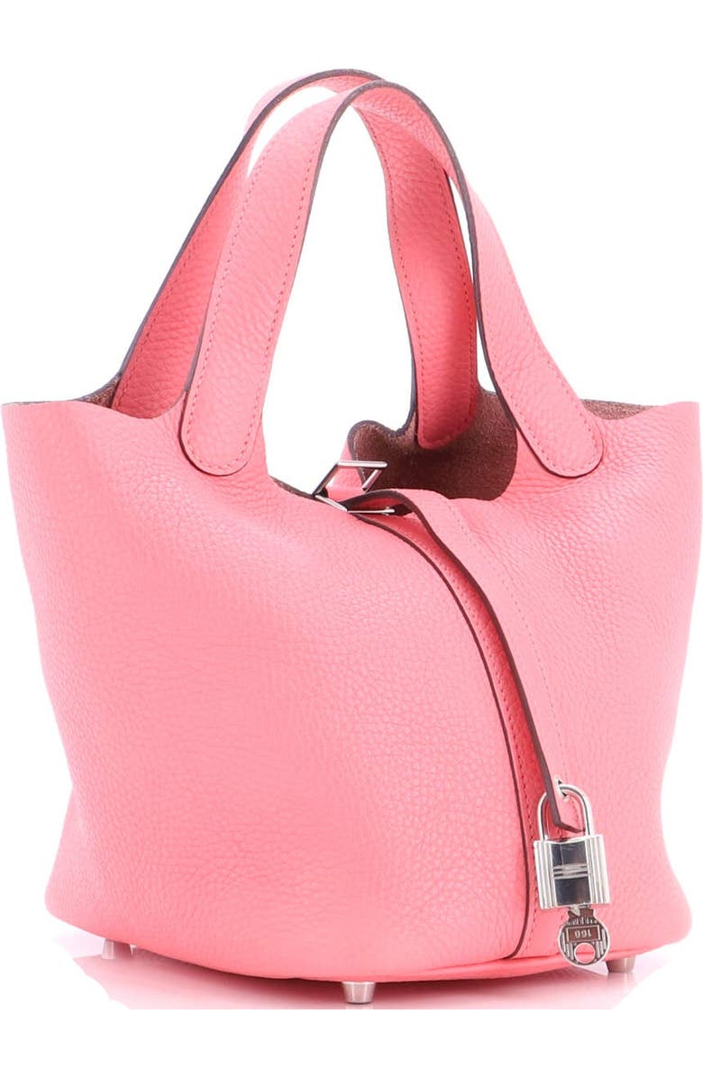 Pre-Owned Hermes Picotin Lock Bag Clemence PM, Alternate, color, Rose Azalee