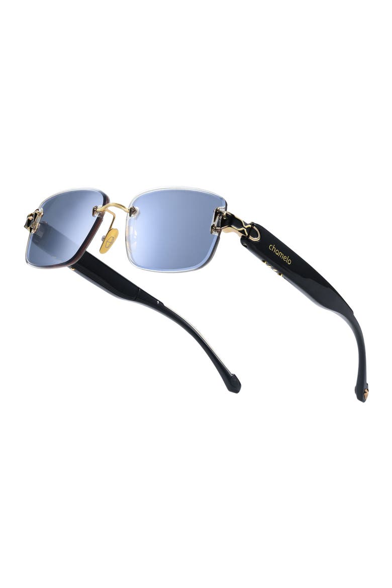 Aura Touch Prismatic Sunglasses, Alternate, color, Black
