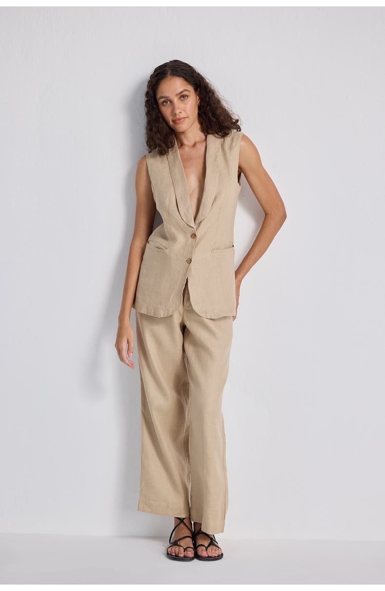 Reistor Sleeveless Hemp Jacket, Alternate, color, Neutral