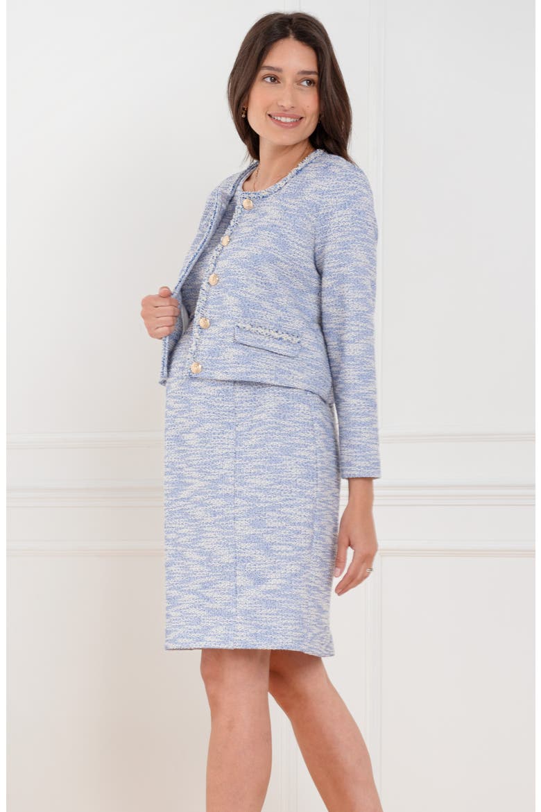 Tweed Maternity Dress, Alternate, color, BLUE