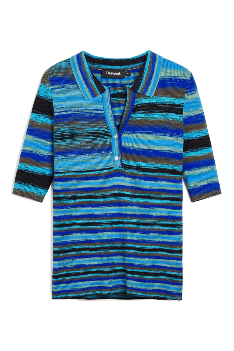 Rib Stripe Henley, Alternate, color, BLUE