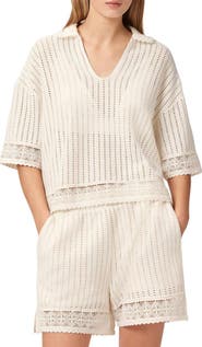 AllSaints Elma Open Stitch Top